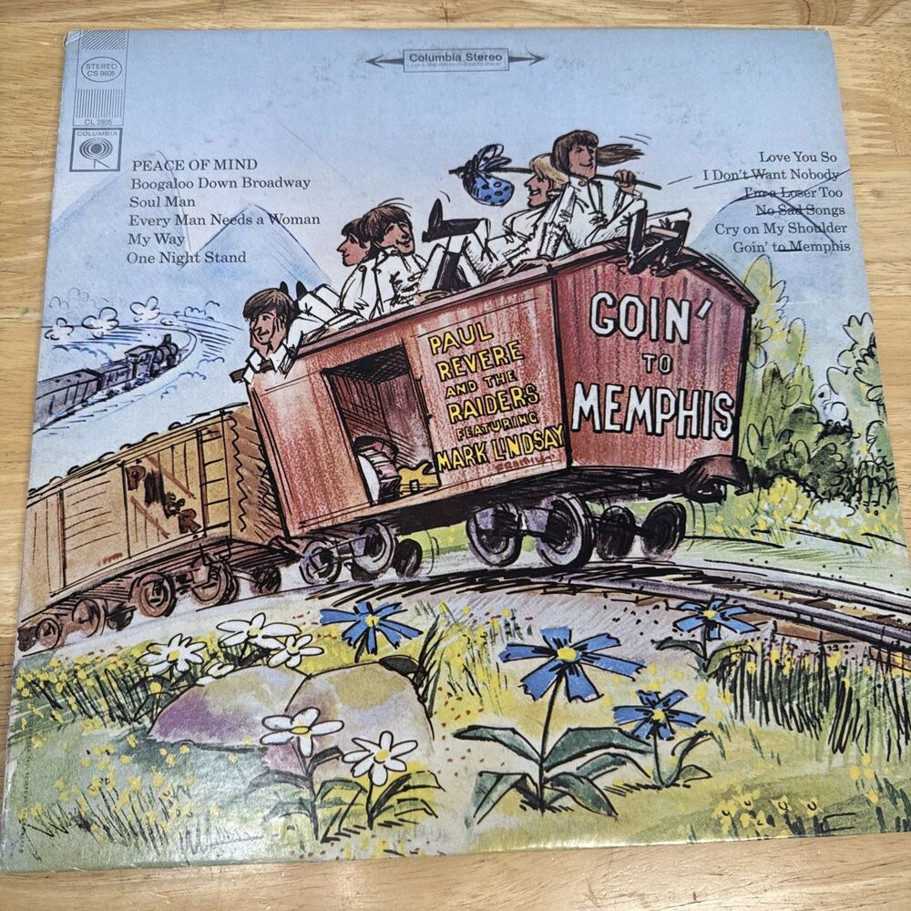 Paul Revere And The Raiders Mark Lindsay Goin' To Memphis LP Vinyl Record VG+